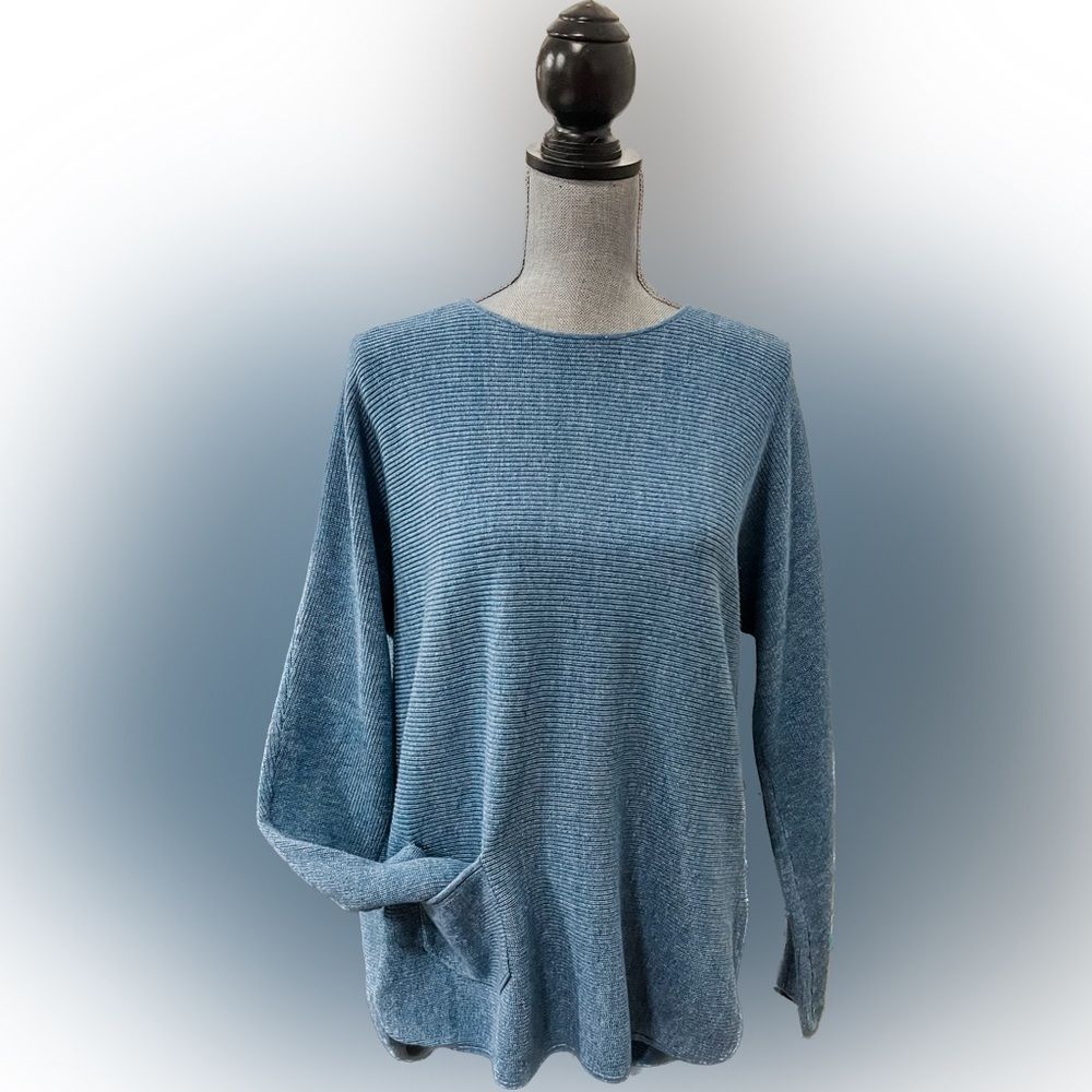 🧵Mansted🧵 Ribbed Cotton Sweater / Size L